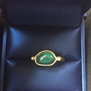 Green Stone Ring size 7